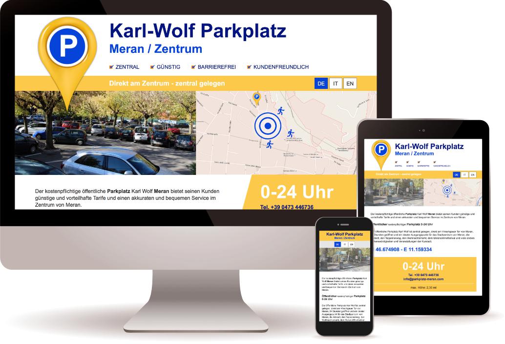 Karl-Wolf Parkplatz Meran/o